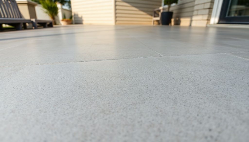 Closeup view of concrete overlay application in progress austin tx 49f4