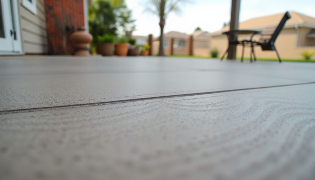 Closeup view of concrete overlay application process austin tx def1